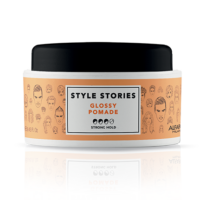 Cera Glossy Pomade 100ml Fijación Extrema Brillo Alto Alfaparf Style Stories