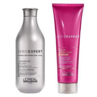 Pack Shampoo Silver y Máscara Corrector de Rubios Loreal