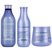 Pack Blondifier Shampoo Gloss, Acondicionador y Máscara