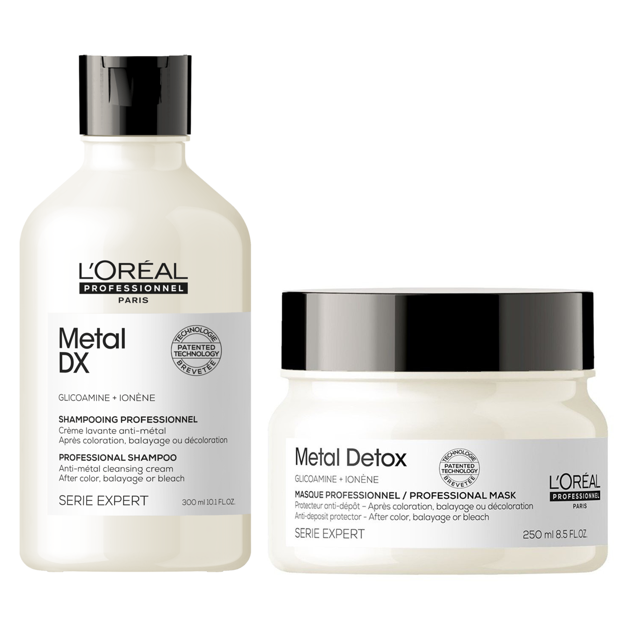 Pack Metal Detox Shampoo 300ml y Máscara 250ml Loreal essenz