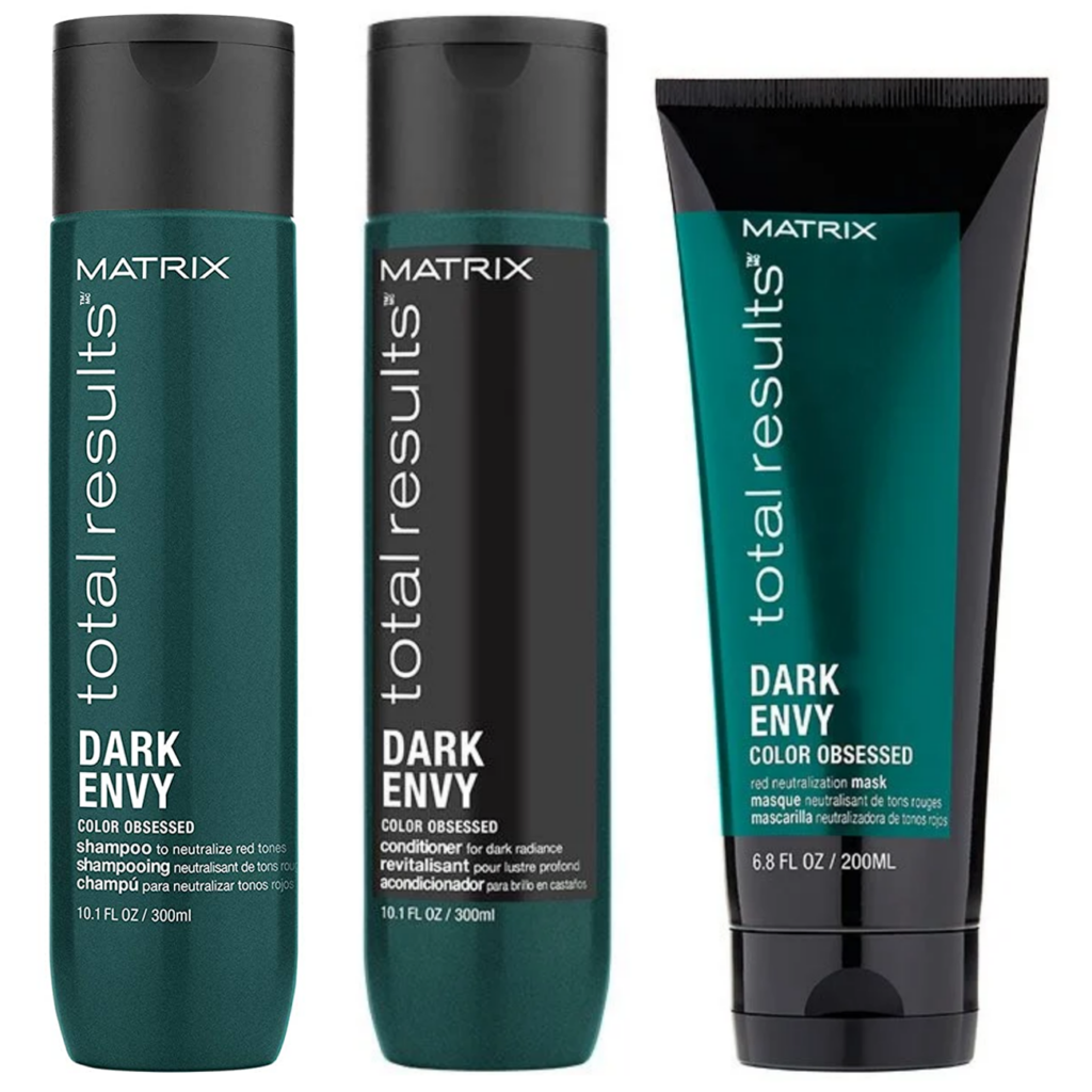 Pack Dark Envy Matrix Shampoo, Acond y Máscara