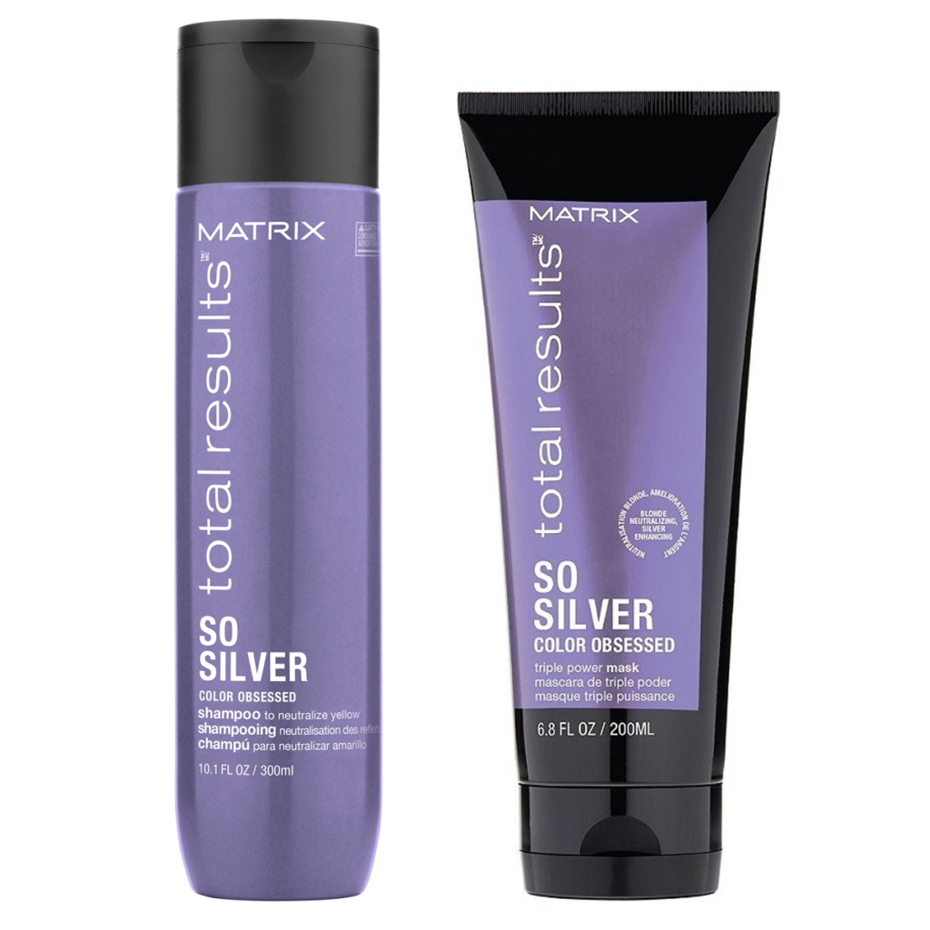Pack Shampoo y Máscara So Silver Matrix Matizador Rubios
